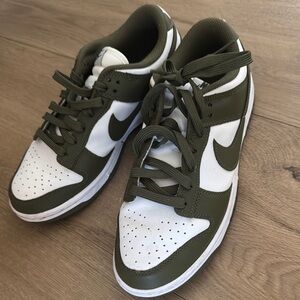 Nike Green and White Sneakers